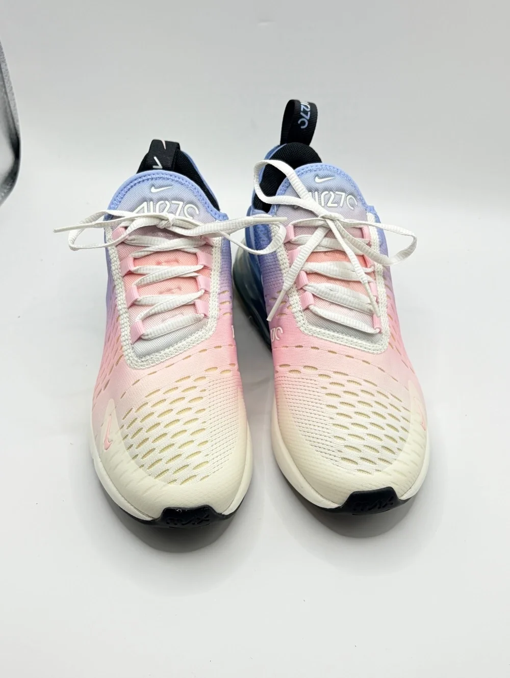 Women's Air Max 270 in the Aluminum / Alabaster / Pink Foam / Sail- NO BOX